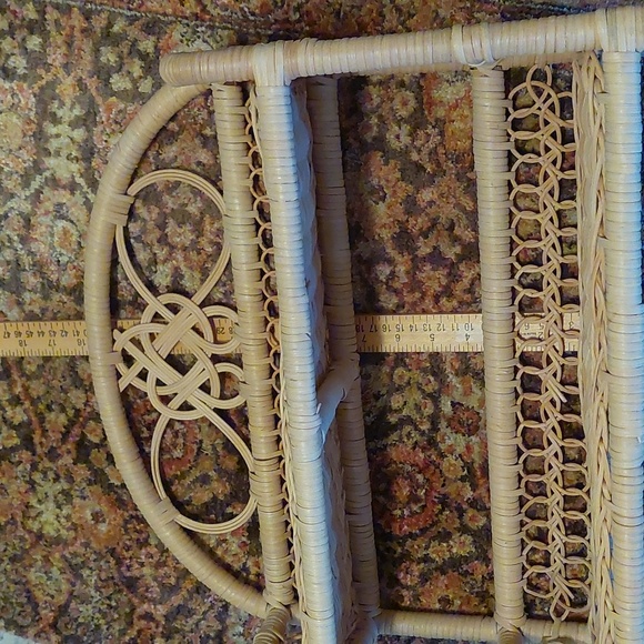 Vintage Boho Wicker Shelf - Picture 10 of 14